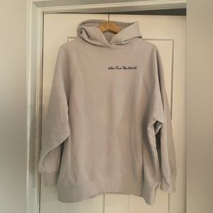 BRUNETTE the Label/Smash & Tess Who Run the World Boyfriend fit hoodie.
